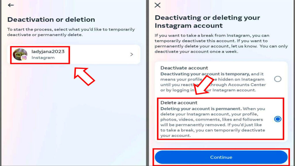 How to Deactivate Instagram Account